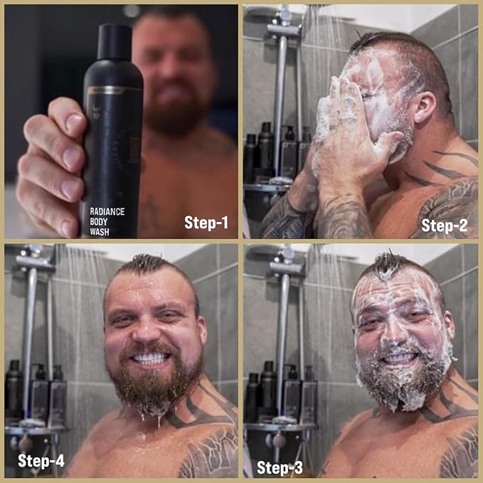 The Beard Struggle Men's Body Wash Alfheim's Forests - Silver Collection - Skin Cleaning Agent - Natural Body Wash - Shower Gel Liquid Soap - 240 mL / 8 US. fl. oz.