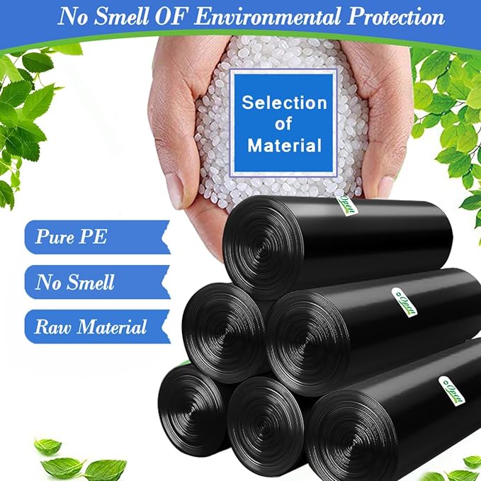 1 Gallon 140 pcs (0.8-1 Gal)Small Black Trash Bags, Strong 0.8 Gallon 1 Gallon 1.2 Gallon Garbage Bags, Bathroom Trash Can Bin Liners,Mini Bags Waste Basket Liner,Fit 3,4.5 Liter, 0.8-1 Gal(1Black140)