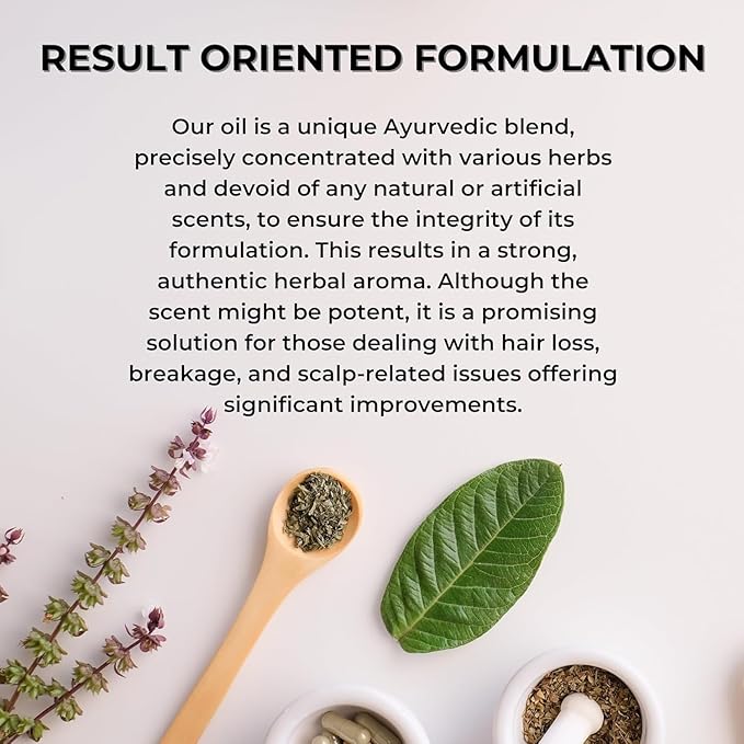 Herbal Scalp Oil | Nourishes Hair, Hydrates Scalp | Reduces Dandruff & Greying | Boosts Growth & Shine | Natural Hair Care for Men & Women | 100ml