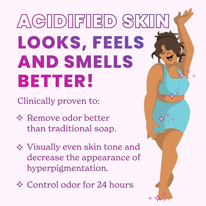 Lume Acidified Body Wash - 24 Hour Odor Control - Removes Odor Better than Soap - Moisturizing Formula - Formulated Without SLS or Parabens - OB/GYN Developed - 8.5 ounce (Pack of 2) (Unscented)