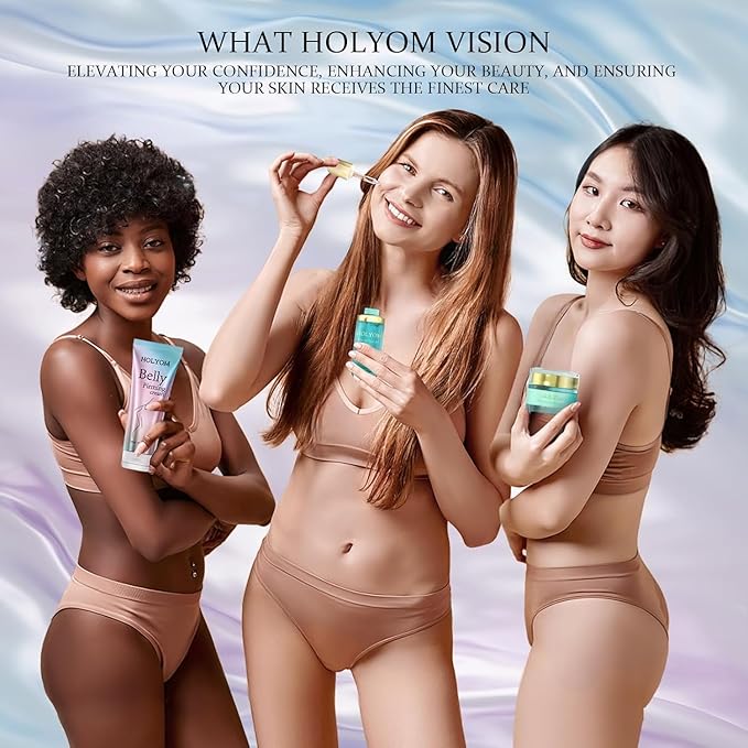 B Flat Belly Firming Cream: Premium Skin Tightening & Moisturizing for Stomach, Women Body Lotion for Firmness and Lift of Thighs & Butt - Pregnancy Skin Firming - 4.2 Fl Oz