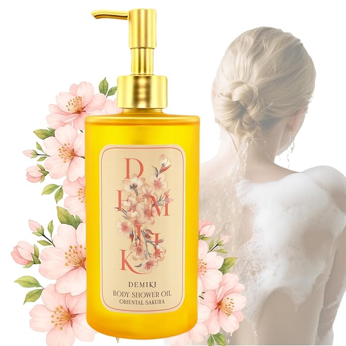 Body Wash Shower Oil Cleanser for Women-Japanese Bath Oil, Skin So Soft Moisturizing bodywash, Body Oil Cleanser, Natural Shower Gel, Body Care, Sulfate-Free,Paraben-Free 10 fl.oz