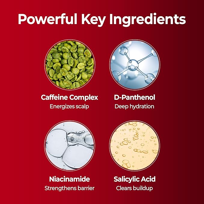 KUNDAL Korean Caffeine Scalp Shampoo [Baby Powder] – Sulfate-Free Hair Care with Menthol & Botanical Extracts – For Fuller-Looking Hair, Scalp Refresh & Strength – 16.9 Fl Oz