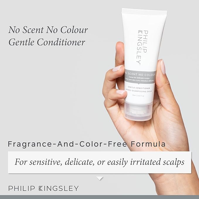 Philip Kingsley Scalp Care Discovery Collection - Includes No Scent No color Shampoo and Conditioner and Overnight Scalp Barrier Serum for Sensitive and Delicate Scalps