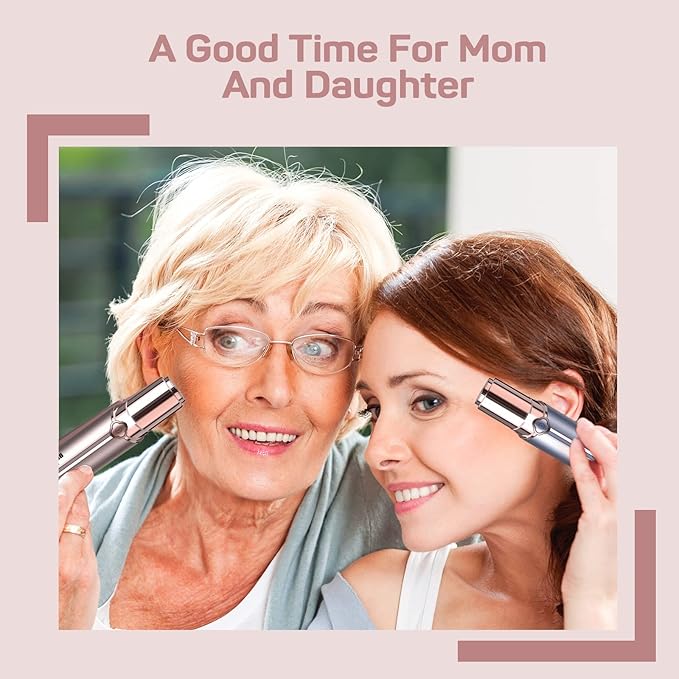 Facial Hair Removal for Women(1 Gold+1 Blue), Gurelax Electric Hair Removal Device, Painless Facial Hair Remover for Chin Upper Lip Peach Fuzz, with a Storage Bag