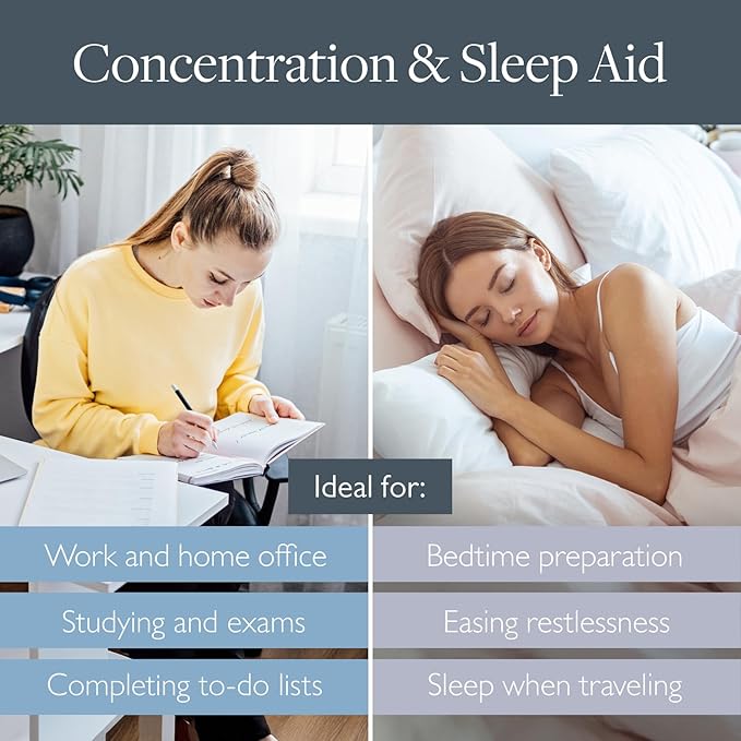 Scentered Aromatherapy Balm Stick Duo for Sleep & Focus - All Natural Sleep Balm with Lavender & Focus Aid with Rosemary - Essential Oil for Relaxation & Concentration - Aromatherapy Gifts for Women