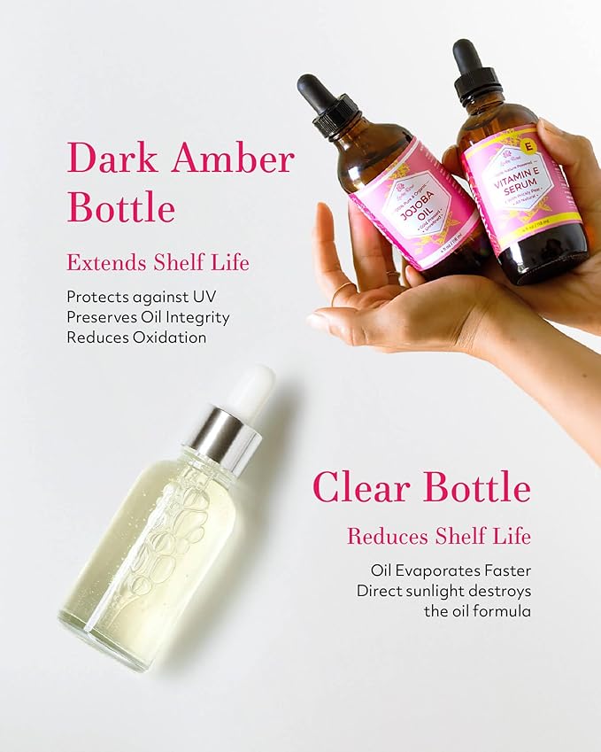 Leven Rose Jojoba Oil Organic, Pure Cold Pressed Natural Unrefined Moisturizer for Skin Hair and Nails 4 oz