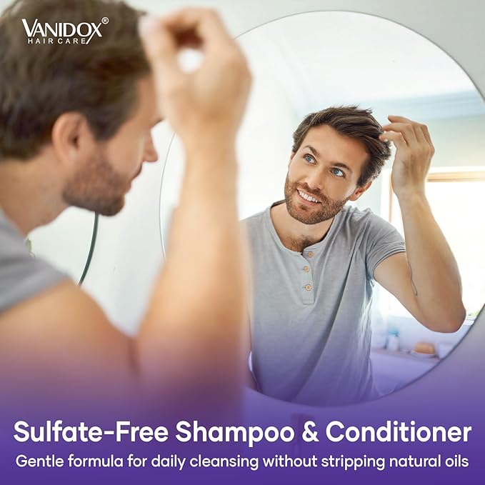 Tea Tree Oil Shampoo with Lavender & Mint | DHT Blocker Blend | Gently Cleanses Scalp, Helps Remove Buildup & Flakes | For Men & Women | Made in USA | 16 fl oz