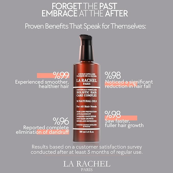 LA RACHEL 14-in-1 Hair Care Oil for Growth & Strength | Scalp & Follicle Nourishing Oil | Restores Shine & Repairs Damaged Hair for Healthier, Stronger Locks Paris | 3.4 Fl oz