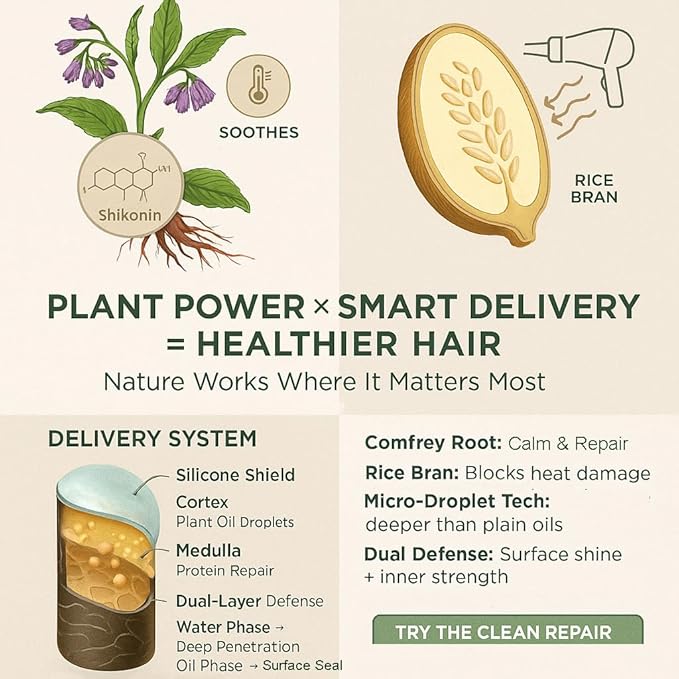 Hair Oil For Frizzy Hair With Coconut Oil - Hair Treatment For Dry Damaged Hair, Hair Perfume Oil For Curly Hair, Frizz Control Hair Care Products, Mini Bottles Hair Oil For Damaged Hair, 12pcs