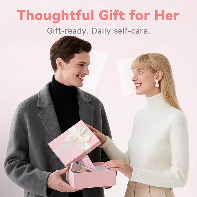 2-in-1 Bikini Trimmer for Women, Shaver & Razor Dual Heads with Independent Switches, IP67 Waterproof, USB-C Rechargeable, Wet/Dry Hair Removal for Bikini Underarms Legs Face (Rose Gold)