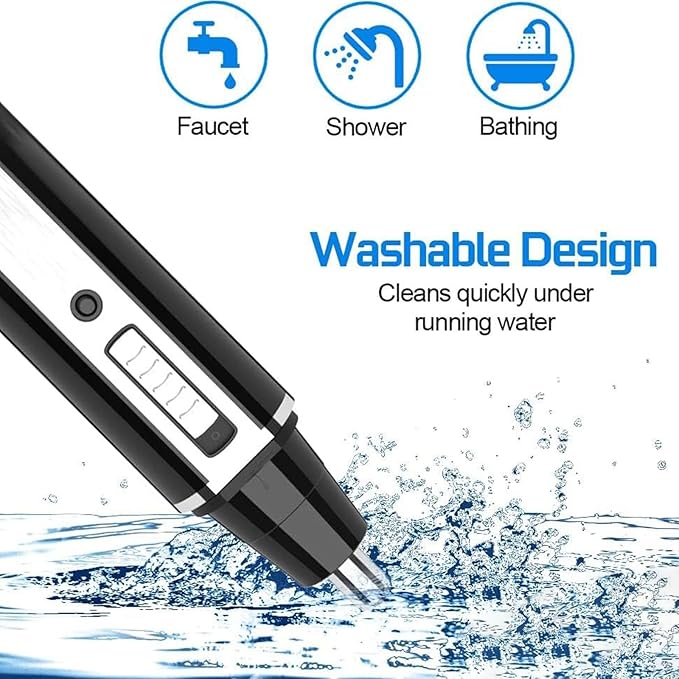 Nose Hair Trimmer for Women and Men, 4-in-1 Facial Hair Removal Trimmer Professional Eyebrow & Facial Hair Trimmer, Rechargeable Portble Waterproof Face Shaver Razor for Nose Ear Eyebrow Set