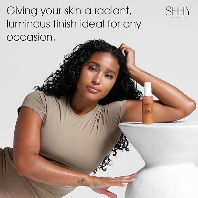 GLOW Hydrating Shimmer Body Oil, Body Glow Oil for Radiant Skin, Shimmer Body Oil for Body Care and All day Glow, Body Oil with Shimmer for Body Glow