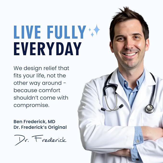 Dr. Frederick's Original Moisturizing Heel Socks for Cracked Heel Treatment - 2 Pairs - Socks for Dry Feet - Cracked Skin Repair & Overnight Hydration - Foot Care for Women & Men - Jojoba Oil