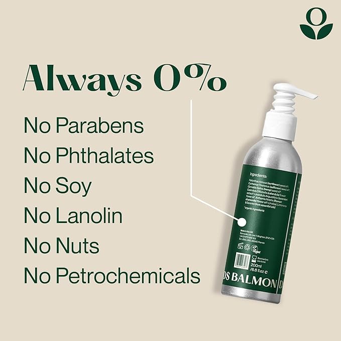 Balmonds Hydrating Body Oil - 100% Natural Skin Oil For Dry & Sensitive Skin, Fragrance Free & Made With Chamomile & Lavender, Vegan & Cruelty Free (6.8 oz)