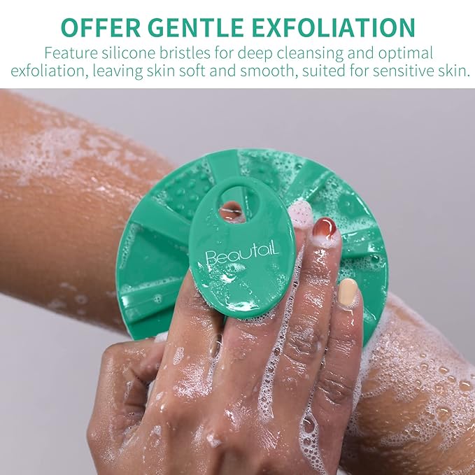 Silicone body scrubber shower bath