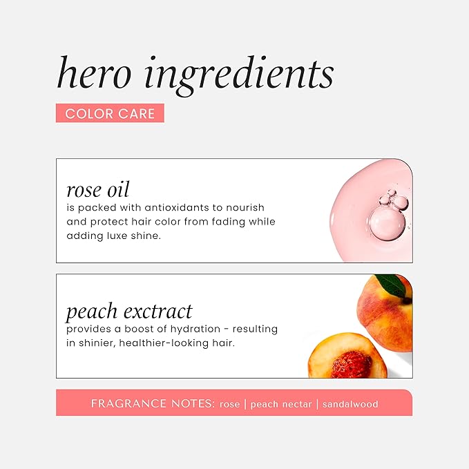 HASK Color Care Shampoo + Conditioner Set for Color-Treated Hair | Sulfate-Free, Paraben-Free, Gluten-Free, Vegan, Cruelty-Free, Color Safe