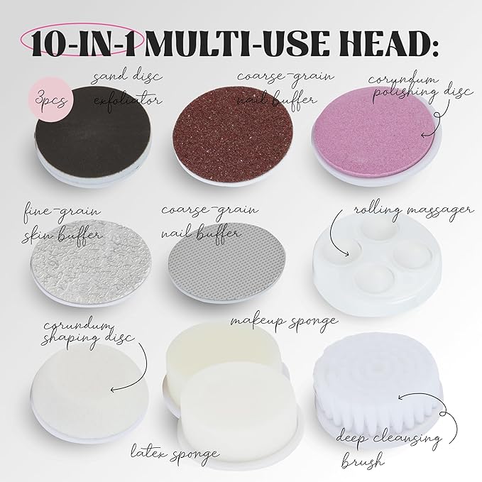 Bella Ciao 15-PC Full Body Skin Care Set with case, Facial Skin Care Products, Makeup Sponge, Facial Cleansing Brush & Body Scrubs for Women Exfoliation, Facial Cleanser for Face, Feet, Hands (Pink)