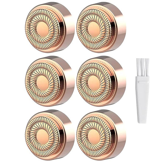Generation 2 Replacement Heads for Flawless Finishing Touch Hair Removal Tool for Women, Double Ring Blades for Gen 2 Device Old Flawless, 6 Count