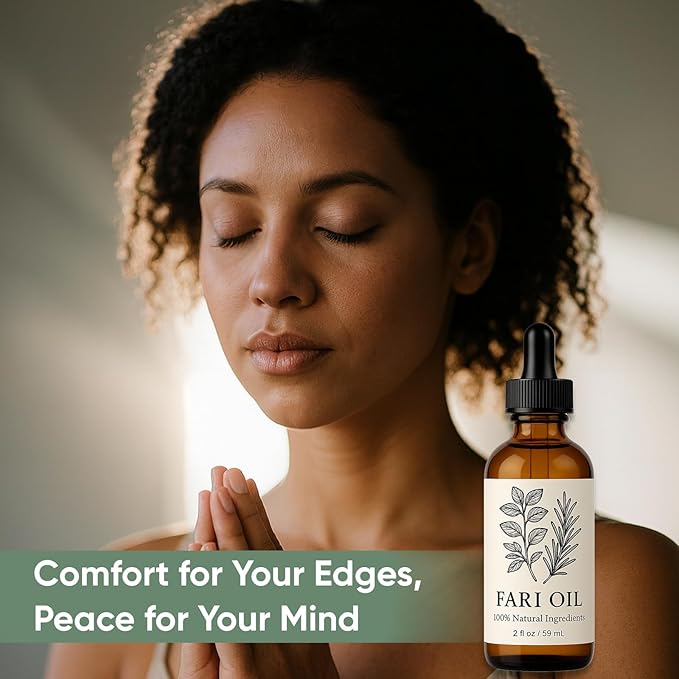 Fari Oil Hair Growth Oil, Holistic Hair Oil with Herbal Infusion, Botanical Scalp Oils for Dry Scalp & Edges, All Hair Types