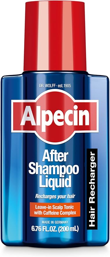 Alpecin After Shampoo Caffeine Liquid 6.76 fl oz (Pack of 3) I Topical Solution for Men's Thinning Hair I Promotes Natural Hair Growth I Sulfate Free with Concentrated Caffeine