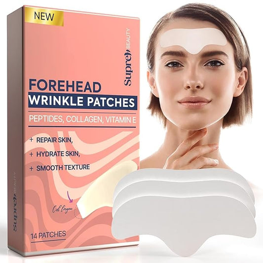 Facial Wrinkle Patches For Anti-Wrinkle: Anti Wrinkle Patches for Forehead Fine Lines & Frown Lines - Overnight Mask with Peptide 14PE