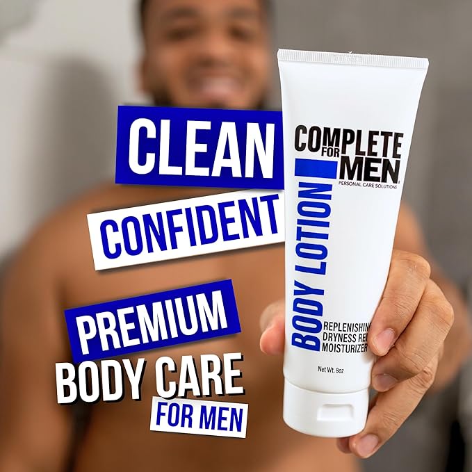 Body Lotion for Men, for Dry Skin: Non-Greasy Hand & Body Moisturizer with Shea Butter, Aloe Vera, 24 Hour Hydration, Mens Lotion for Dry Skin