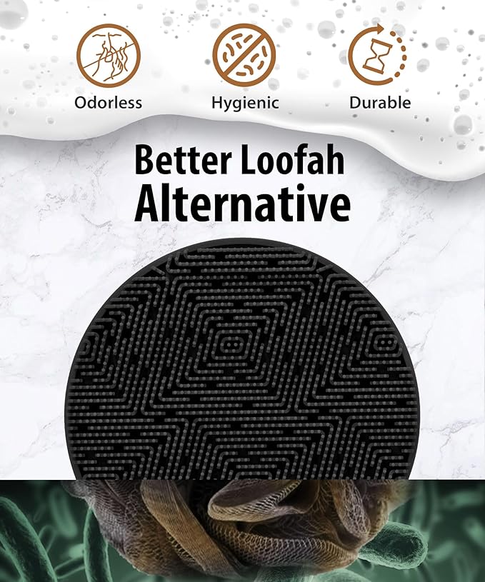 Silicone body scrubber - loop