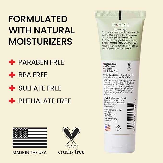 Face Moisturizer for Dry & Sensitive Skin, Nourishing Lanolin, Vitamin E & Olive Oil Formula, Healing Hydrating Facial & Body Lotion, Paraben & Sulfate Free, Daily Skin Care Cream, 4 oz