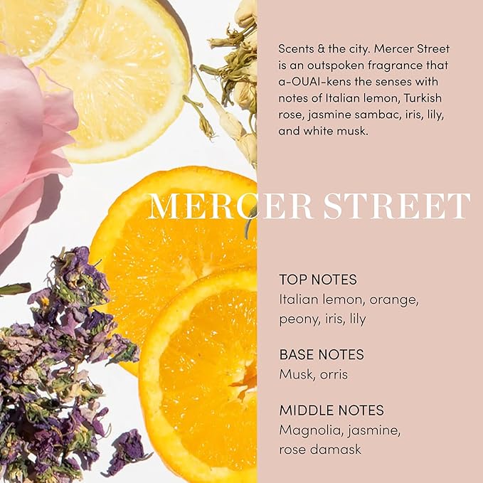 OUAI Medium Hair Shampoo & Conditioner Set, Travel Size - Hydrating Shampoo & Conditioner - With Coconut Oil, Babassu, Kumquat Extract & Keratin - Sulfate, Paraben & Phthalate Free (3 Oz)