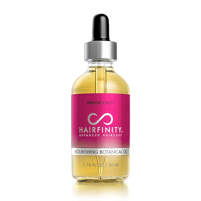 Hairfinity Botanical Hair Oil with Rosemary - Growth Treatment for Dry Damaged Hair and Scalp with Jojoba, Olive, Sweet Almond Oils - Silicone and Sulfate Free 1.76 oz