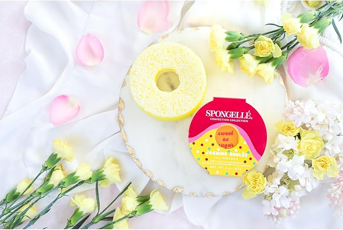 Spongellé Confection Collection Body Wash Infused Buffer, Jasmine Brûlée