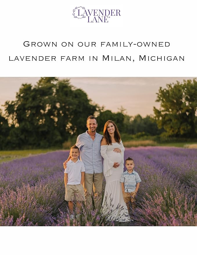 LAVENDER LANE Lavender Latte Hand & Body Lotion, 9 oz - Farm Distilled, Lavender Essential Oil, Natural Coffee Extract, Made in USA