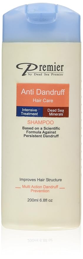 Premier Dead Sea Anti-Dandruff Shampoo Intensive Treatment enriched with Dead Sea Minerals Based on Scientific Concept Against Persistent Dandruff 6.8 Fl. oz