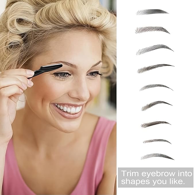 21 Pcs Eyebrow Razors, Face Razors Multipurpose, Exfoliating Dermaplaning Tools, Eyebrow Trimmers Shaver with Safety Cover, Facial Hair Removal for Women Men Body Use (Black)