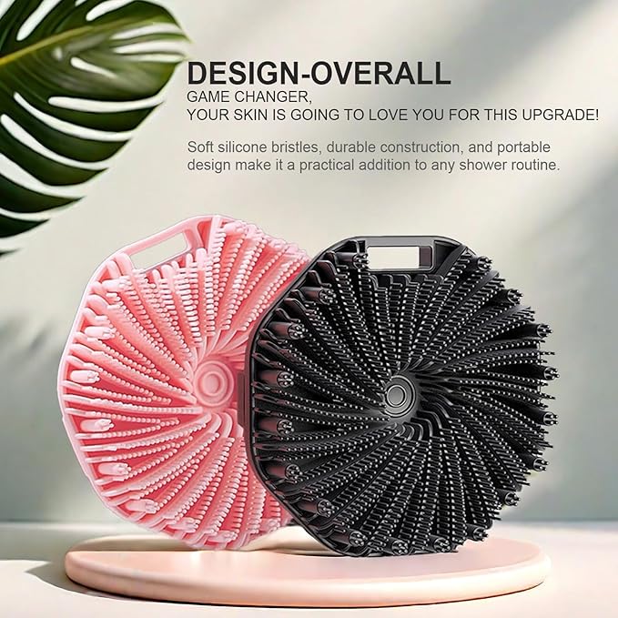 2pcs Facial Mask Applicator and 2pcs Silicone Body Scrubber