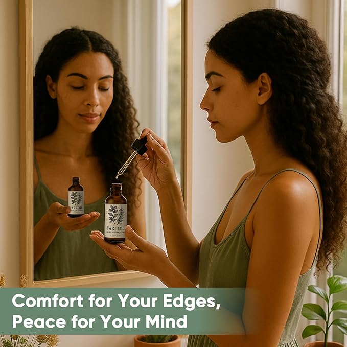 Fari Oil Hair Growth Oil, Holistic Hair Oil with Herbal Infusion, Botanical Scalp Oils for Dry Scalp & Edges, All Hair Types