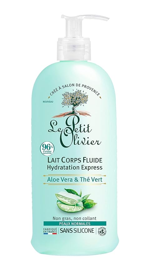 Light Body Lotion - Aloe Vera And Green Tea - Express Moisturizing - No Greasy Or Sticky Feeling - Skin Is Soft And Silky - For Normal Skin - 8.4 oz