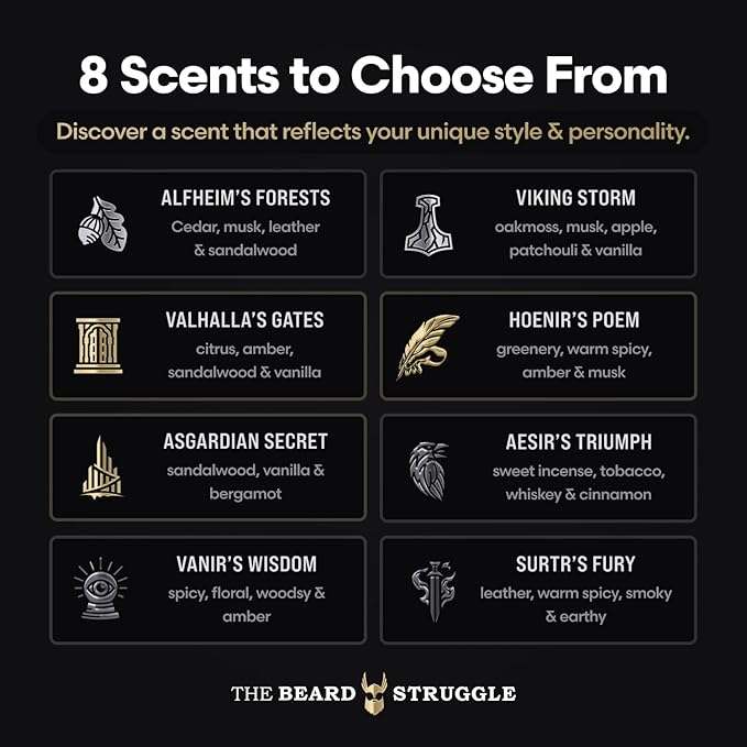 The Beard Struggle Men's Body Wash Surtr's Fury - Platinum Collection - Skin Cleaning Agent - Natural Body Wash - Shower Gel Liquid Soap - 240 mL / 8 US. fl. oz.