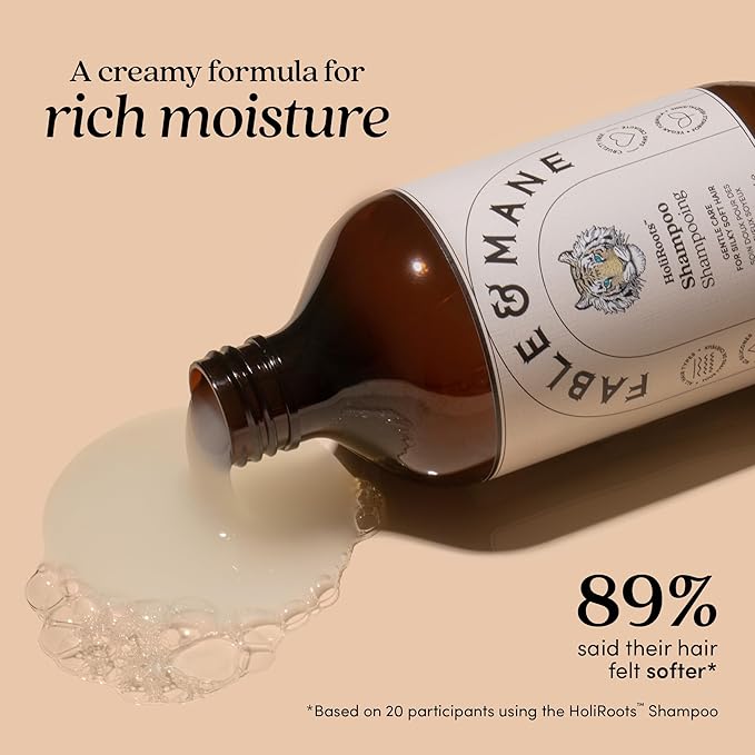 Fable & Mane HoliRoots Hydrating Shampoo & Coconut Oil Conditioner - Genuine Fable and Mane 8.5 FL oz