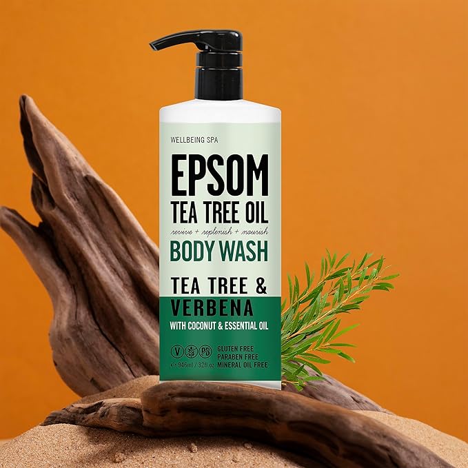 Wellbeing Spa Honey Shea Butter & Tea Tree Oil Body Washes, 32 fl oz, Honey & Lavender, Tea Tree & Verbena | Home and Body Co