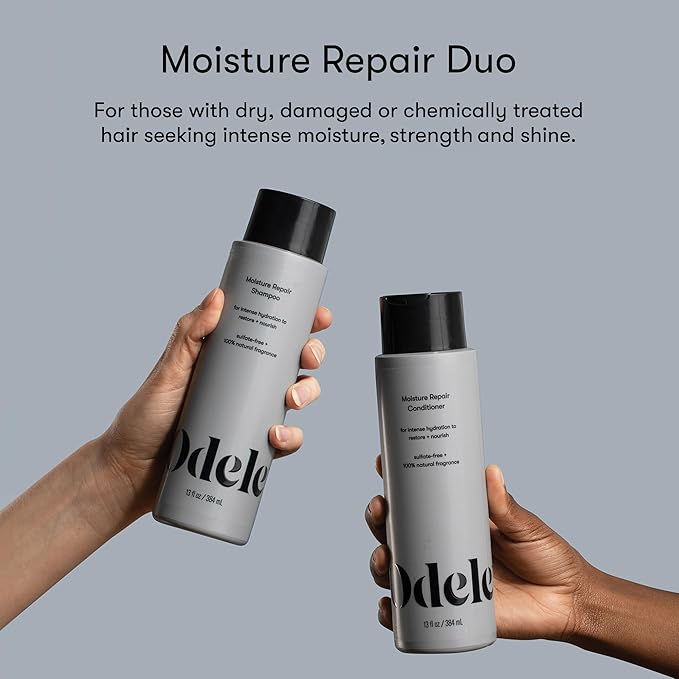Moisture Repair Sulfate-Free Shampoo & Conditioner Set, for Intense Hydration to help Restore and Nourish Dry or Damaged Hair, 13 Fl Oz Each (2-Pack)