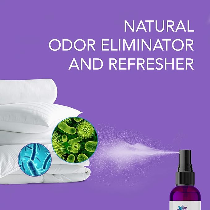 Diva Stuff Pillow Mist - Promotes Clear Skin & Protects from Acne-Causing Funk, Cleans Pillows, Hands, and Sheets - Aromatherapy Spray for Relaxation and Sleep, Made in USA (Lavender 4 oz)