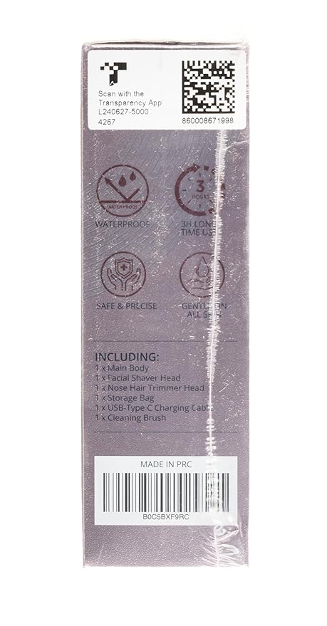 Facial - Nose Hair Remover Women: 2 in 1 Painless Electric Face Shaver and Nose Trimmer - Rechargeable Hair Removal Tool for Face Nose Ear Peach Fuzz Lips Chin