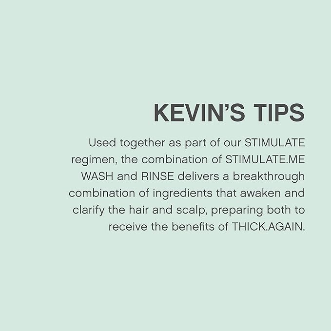 KEVIN.MURPHY STIMULATE-ME.WASH - Clarifying Shampoo for Hair & Scalp - For All Types - Stimulates Hair - Strengthening - Cruelty Free Shampoo - 1 L / 33.8 fl oz
