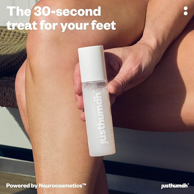 Justhuman 30 sec foot facial | Instant Foot Peeling Spray to Remove Dead Skin| Instant Exfoliation,Soothing Hydration |Pedicure Dead Skin Exfoliator|Spa-like foot treatment|Non-Toxic,Clean Ingredients