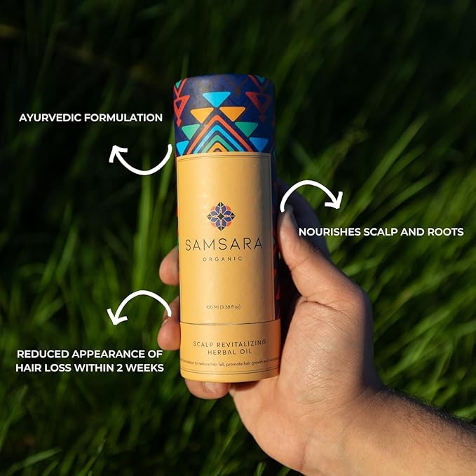 Herbal Scalp Oil | Nourishes Hair, Hydrates Scalp | Reduces Dandruff & Greying | Boosts Growth & Shine | Natural Hair Care for Men & Women | 100ml