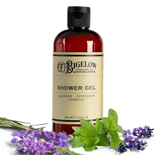 C.O. Bigelow Lavender Peppermint Shower Gel, Moisturizing Body Wash with Lavender & Peppermint Essential Oils, 10.14 Fl Oz