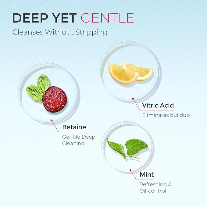 TYMO Clarifying Shampoo for Women - Natural Formula Shampoo for Oily Hair, Remove Build Up, Deep Clean, Hair and Scalp Cleaning, Biotin & Sulfate Free, 3.5 Oz, Clarifying & Oil Control - Mint