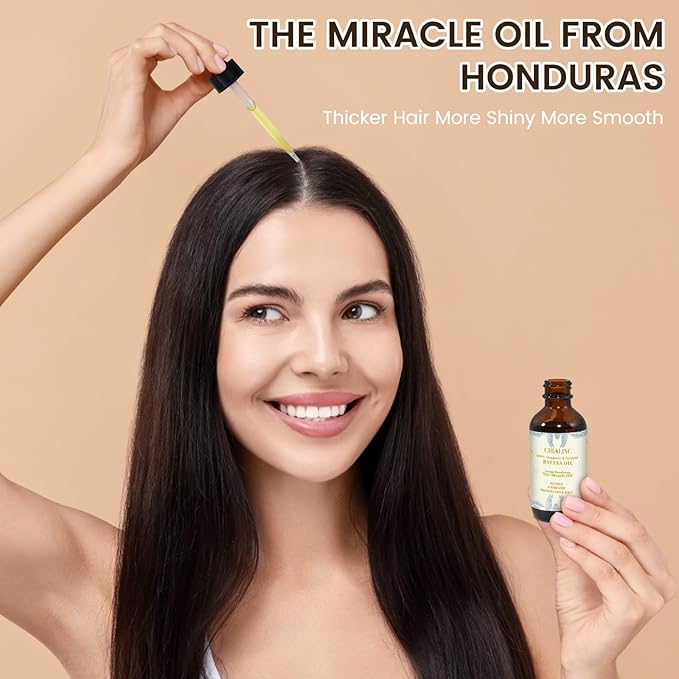 Batana Oil for Hair Growth -100% Pure & Natural Cold Pressed Hair Oil - Made In USA - for Hydrating & Repairing Dry, Stimulates Hair Growth, Moisturizes Hair & Scalp, Prevents Split Ends - 2 FL OZ